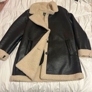 Sherpa lined leather jacket, Wild Fable from Target, size: medium